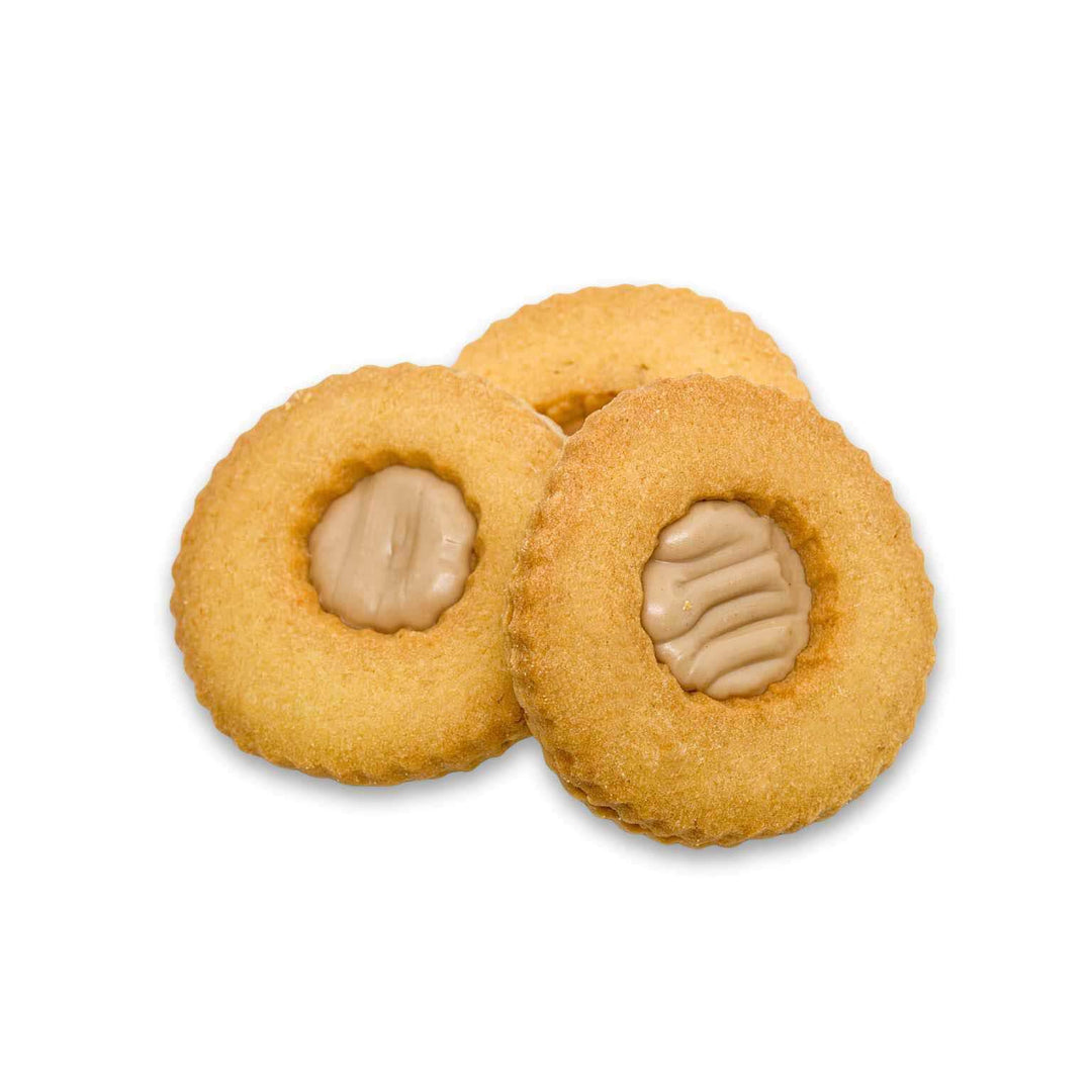 Occhi di Bue alla Crema Bianca di Nocciola – Biscotti Artigianali Ripieni