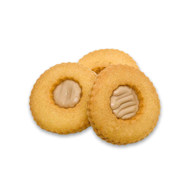 Occhi di Bue alla Crema Bianca di Nocciola – Biscotti Artigianali Ripieni