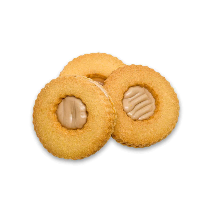 Occhi di Bue alla Crema Bianca di Nocciola – Biscotti Artigianali Ripieni