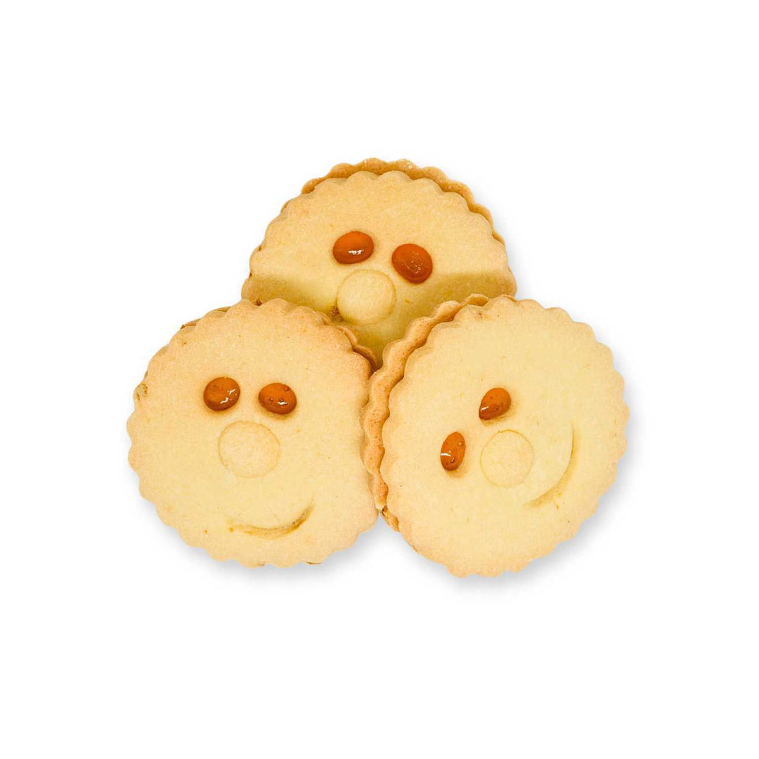 Faccine di Frolla alla Marmellata di Albicocca – Biscotti Sorridenti Incantadora