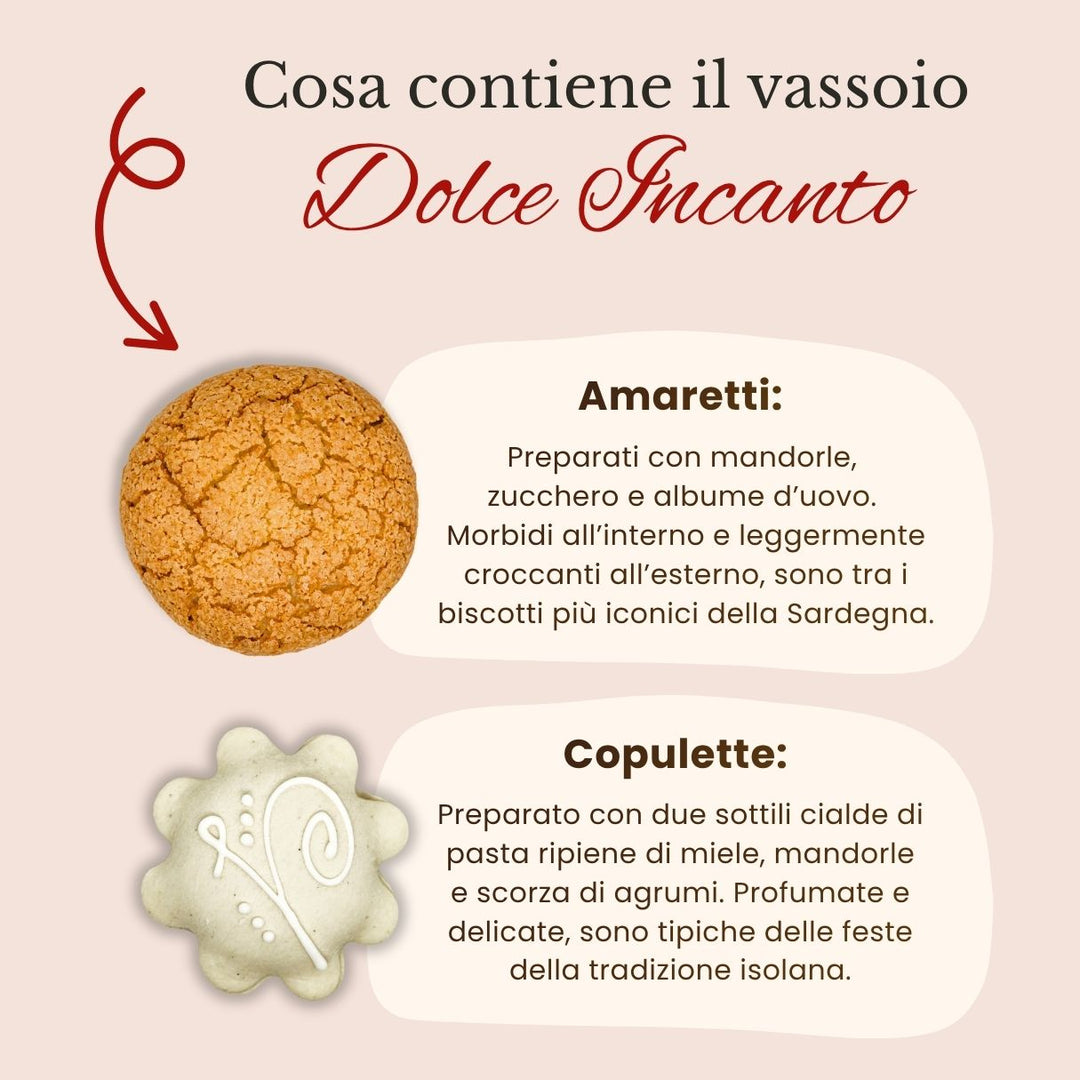 Vassoio Incanti di Sardegna - Dolci Sardi Artigianali di Nuoro – Specialità Tipiche della Barbagia