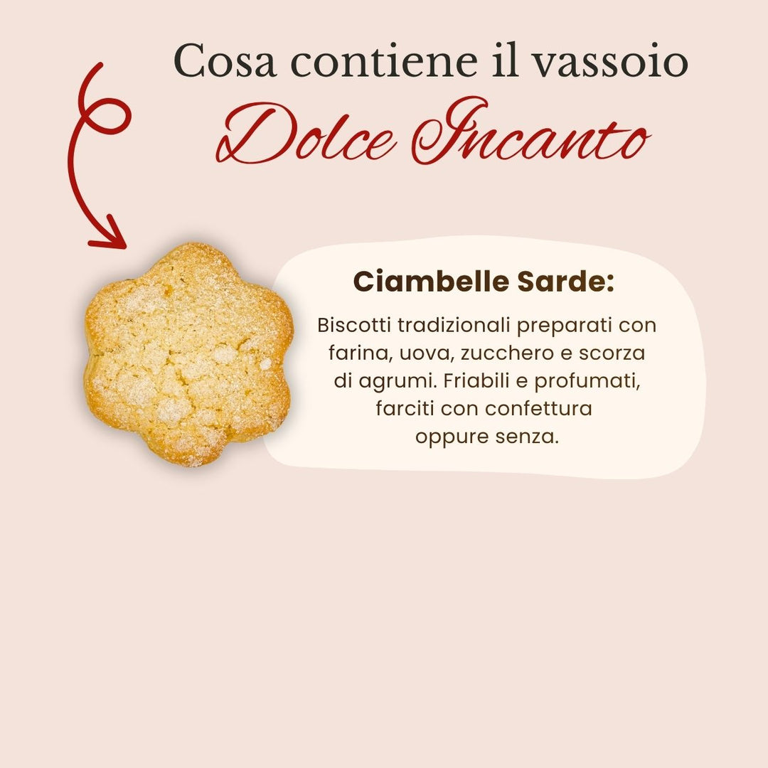Vassoio Incanti di Sardegna - Dolci Sardi Artigianali di Nuoro – Specialità Tipiche della Barbagia