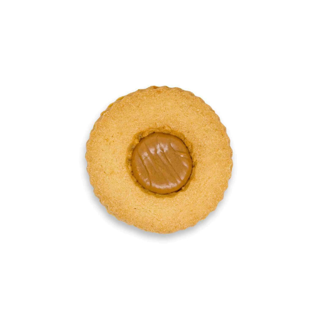 Occhi di Bue al Caramello – Biscotti di Frolla Artigianali Ripieni