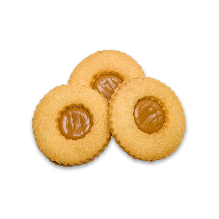 Occhi di Bue al Caramello – Biscotti di Frolla Artigianali Ripieni